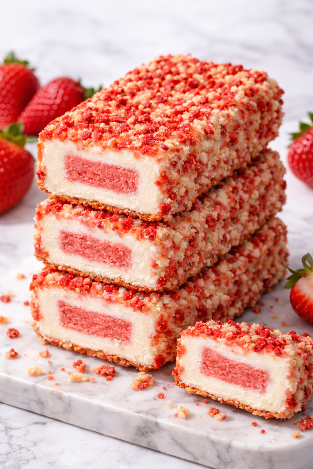 Mr. Enjoyment Freeze-Dried Ice Cream Crunchy Strawberry Shortcake Ice Cream Bites