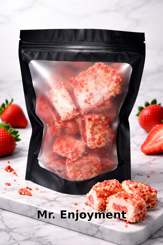 Mr. Enjoyment Freeze-Dried Ice Cream Crunchy Strawberry Shortcake Ice Cream Bites
